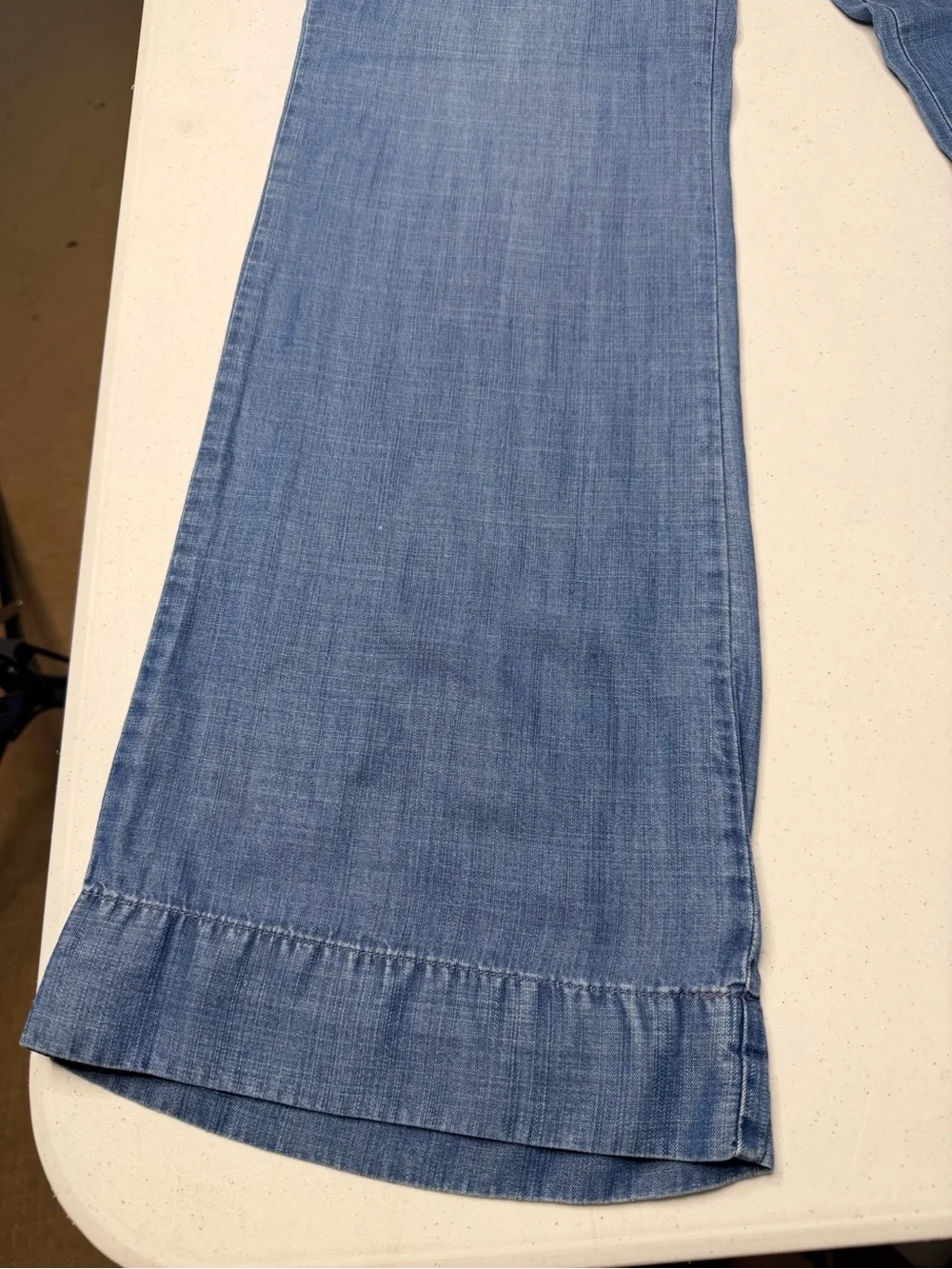 Cloth & Stone Light Blue Drawstring Chambray Pants - Picture 11 of 14
